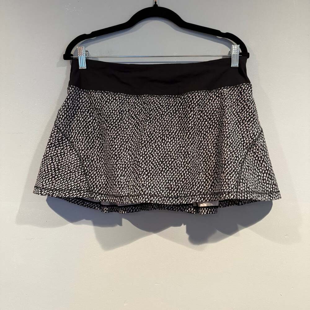 Lululemon Running Skirt Skort – Houndstooth Print – Size 8